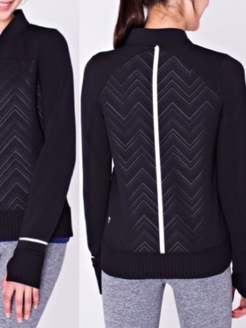 Ivivva Lululemon Size 10 Black Warp Speed Jacket 84615 Outer Space